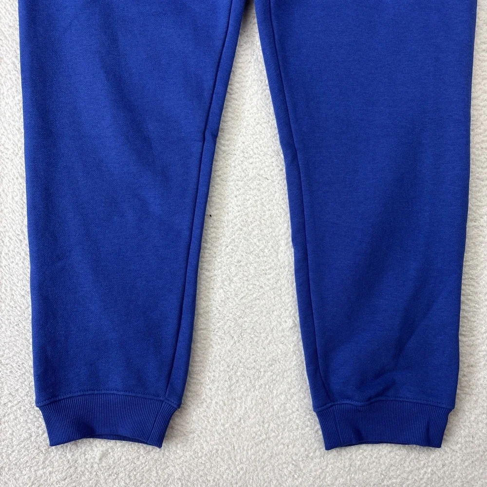 NEW REEBOK Mens Fleece Joggers Sweatpants XL Blue Athletic Pants Tapered Stretch - Picture 8 of 13